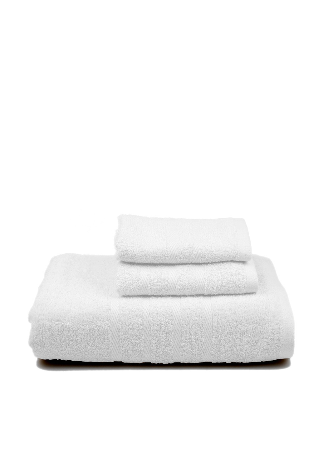 No Brand полотенце, 70х140 см однотонный белый производство - Пакистан
