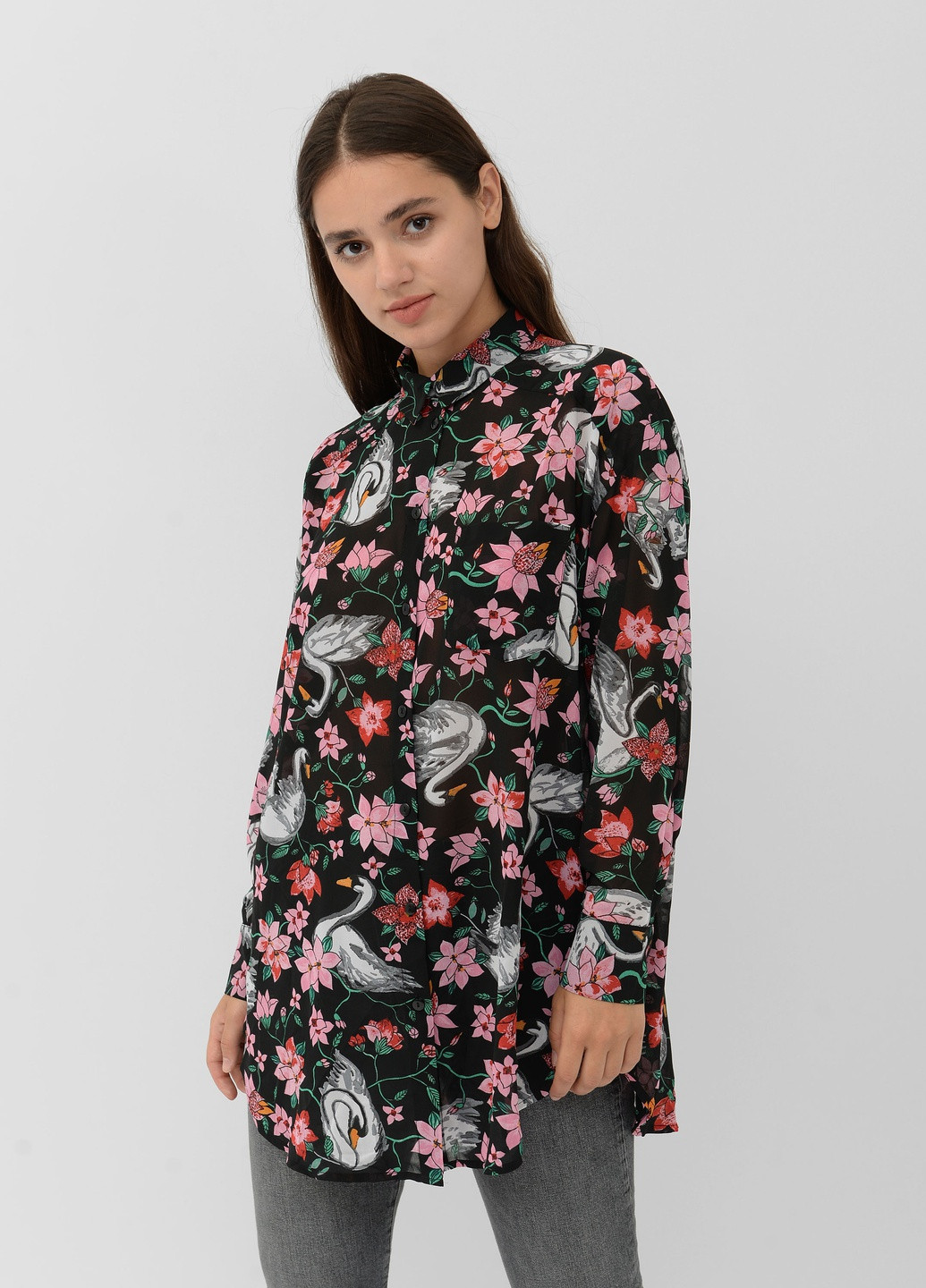 Чёрная блуза Monki