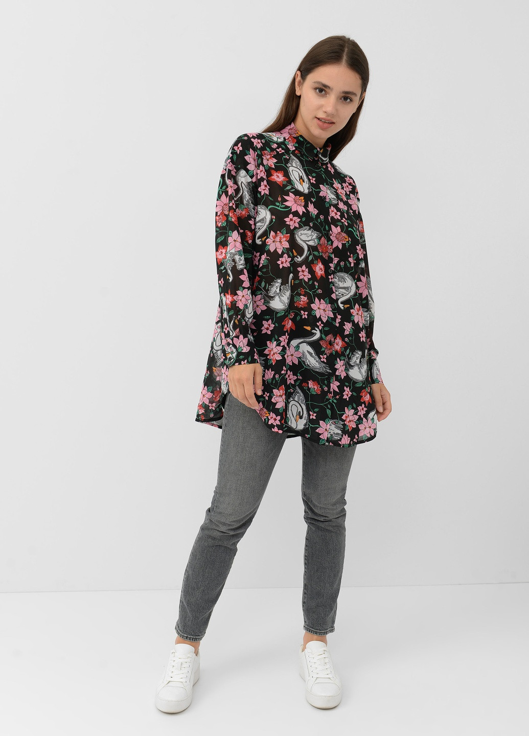 Чёрная блуза Monki