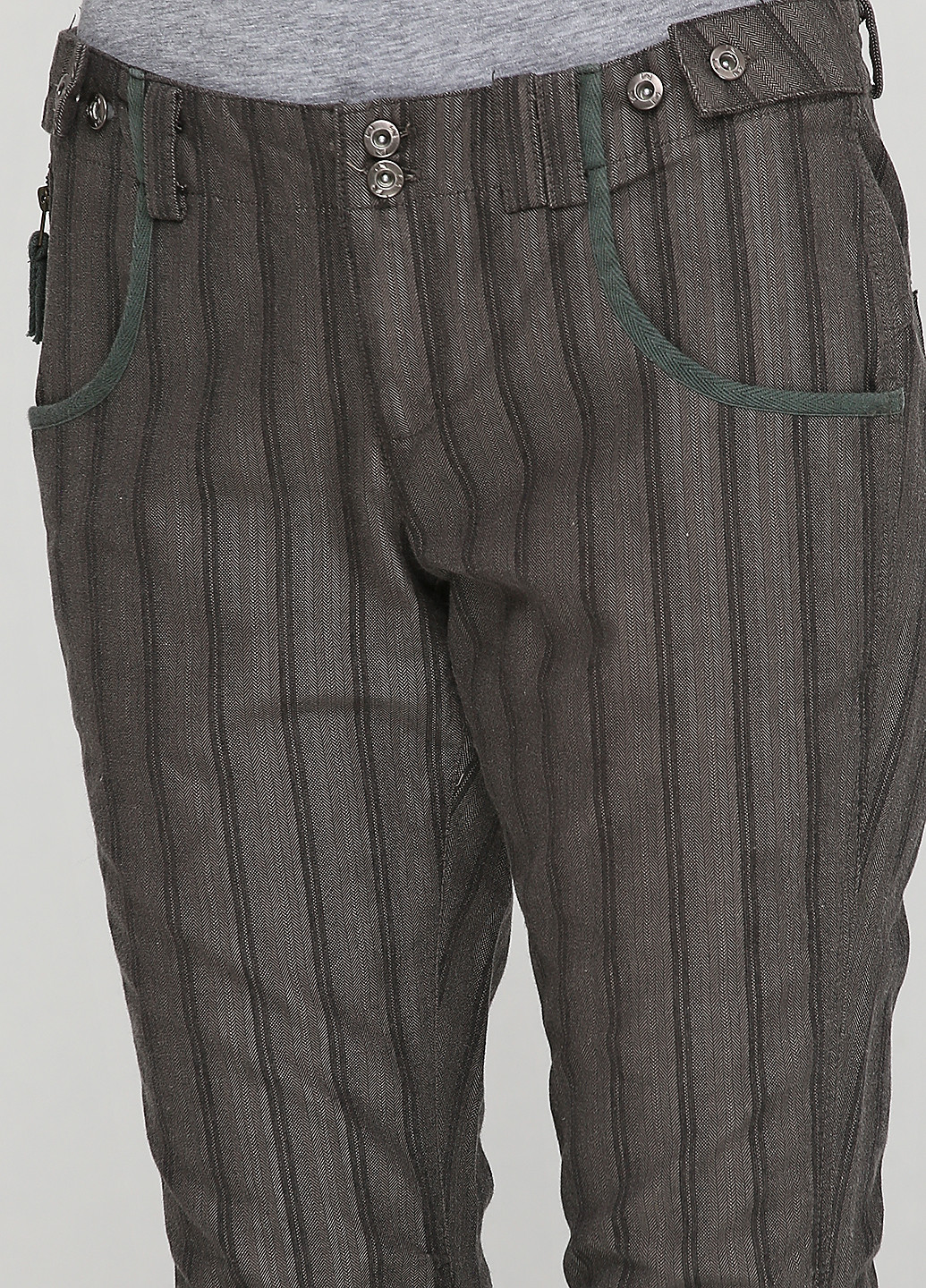 Темно-зеленые кэжуал демисезонные прямые брюки Vero Moda