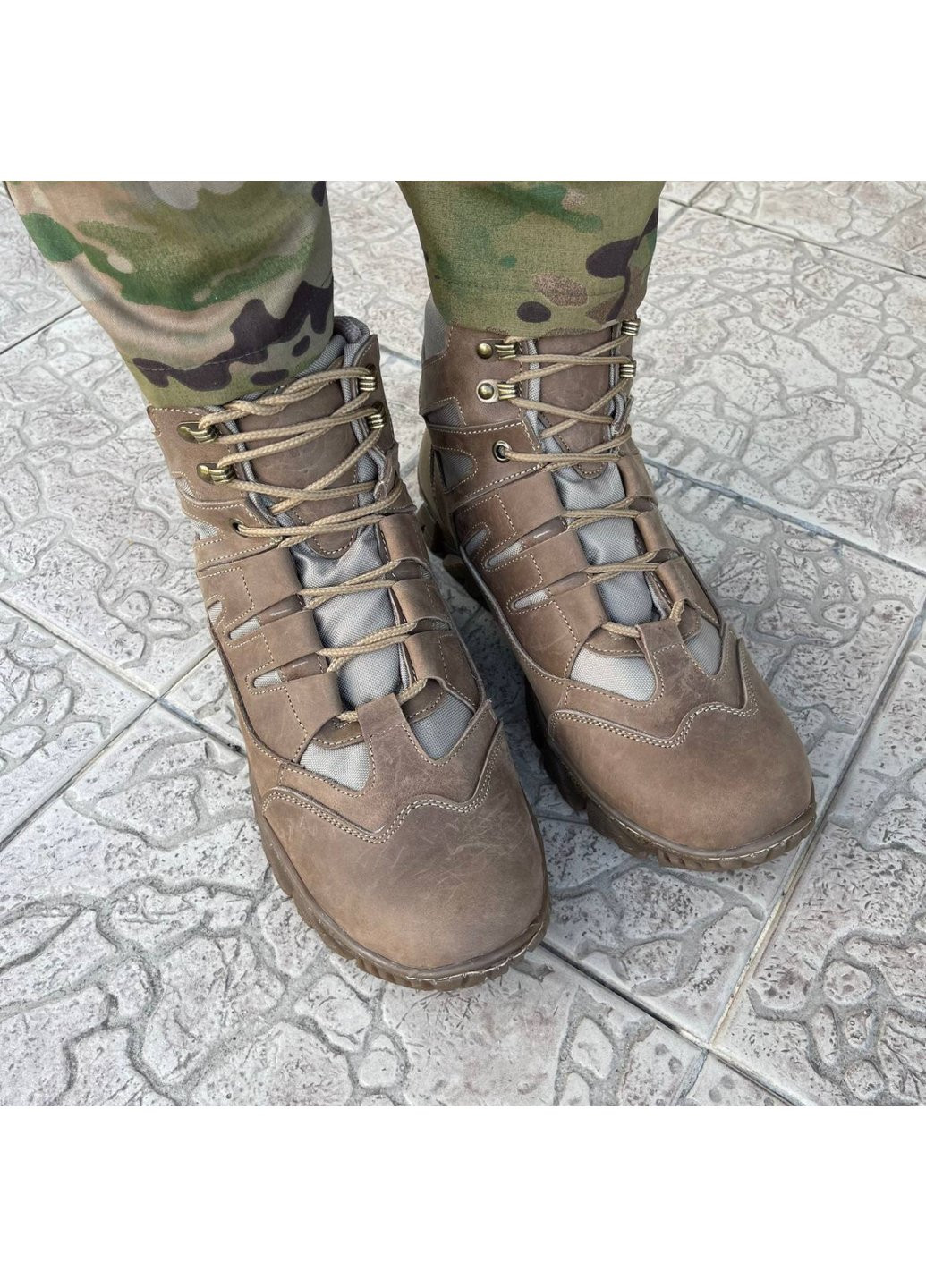 Коричневые осенние ботинки военные тактические всу (зсу) 7529 44 р 29 см коричневые Power