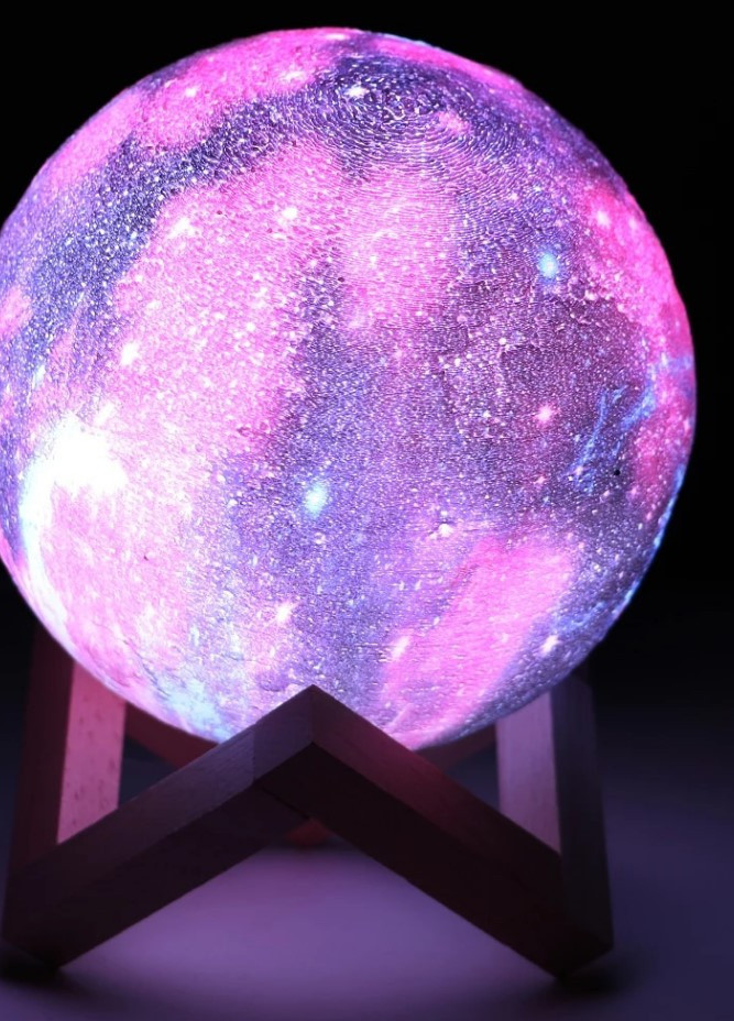 Сенсорний світильник нічник лампа 3D космос Moon-light 16 кольорів на пульті Forus (243194242)