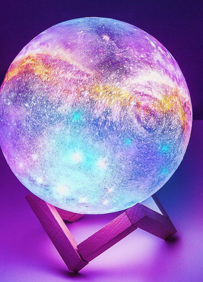 Сенсорный светильник ночник лампа 3D космос Moon-light 16 цветов на пульте Forus (243194242)