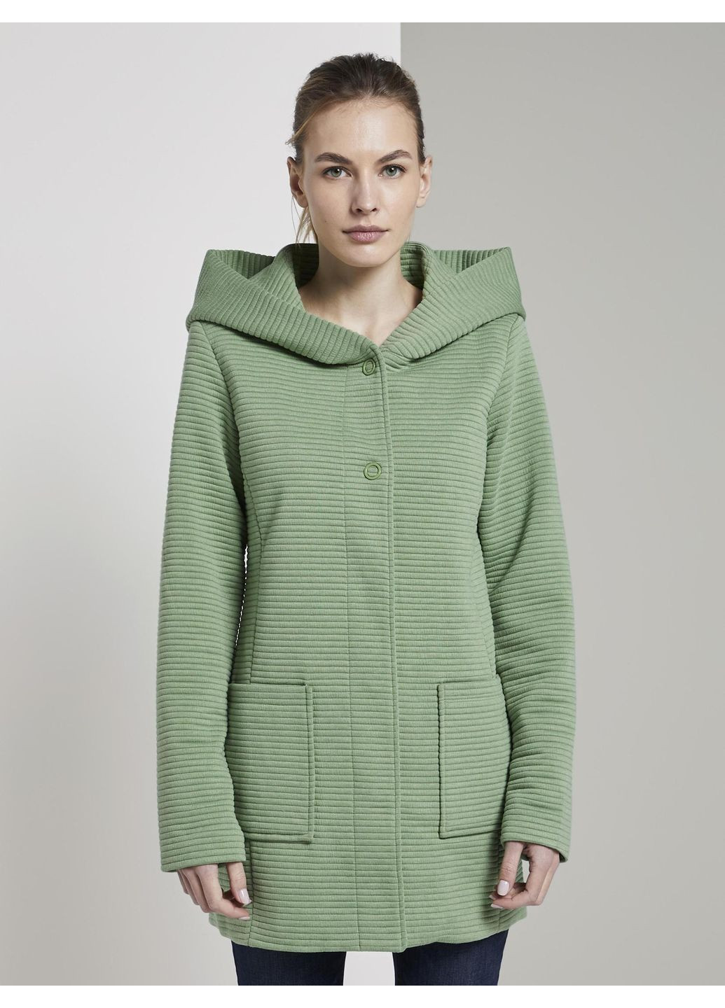 Зеленое демисезонное Пальто Tom Tailor