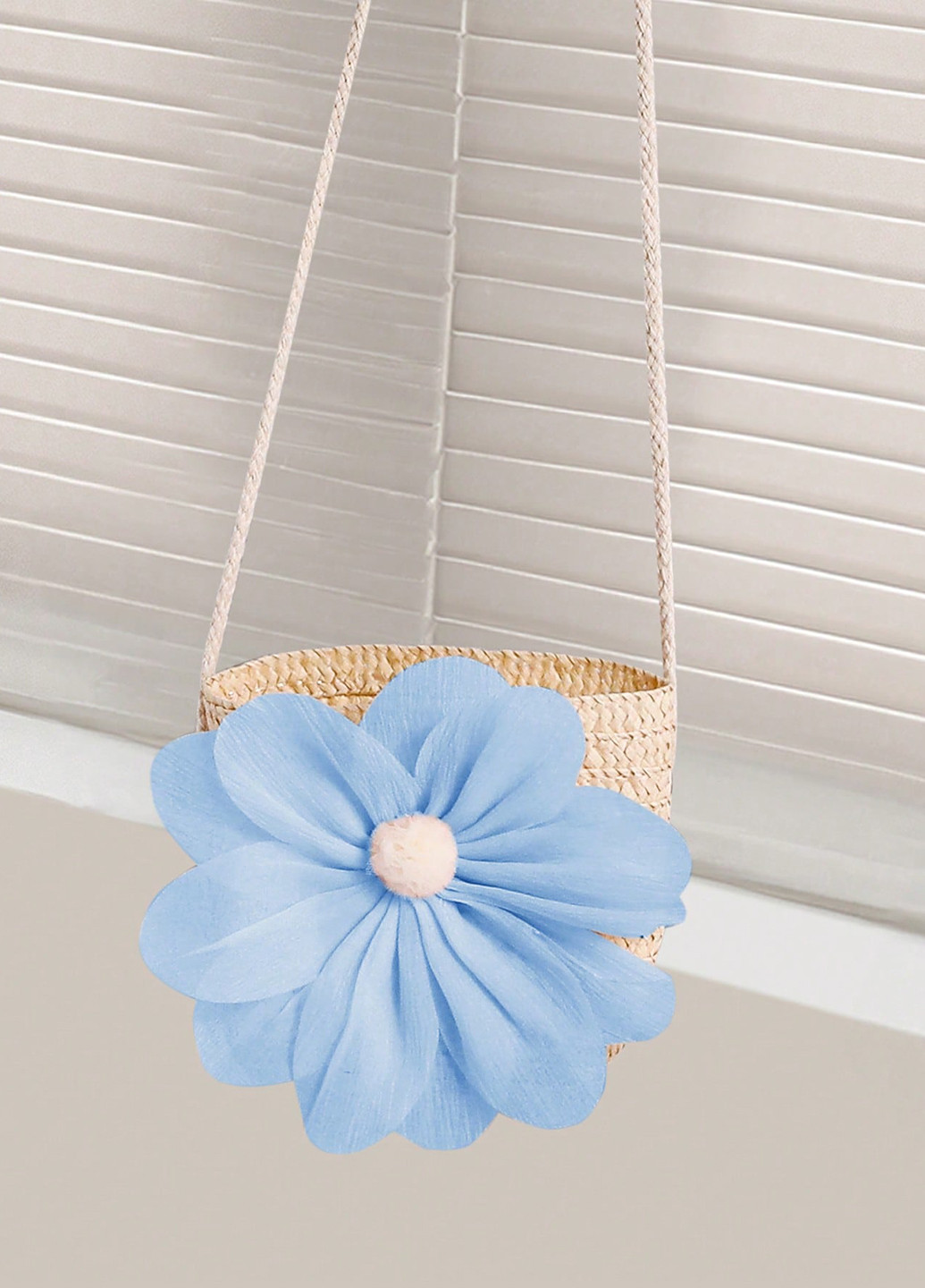 Голубой летний комплект (платье, сумка) SHEIN