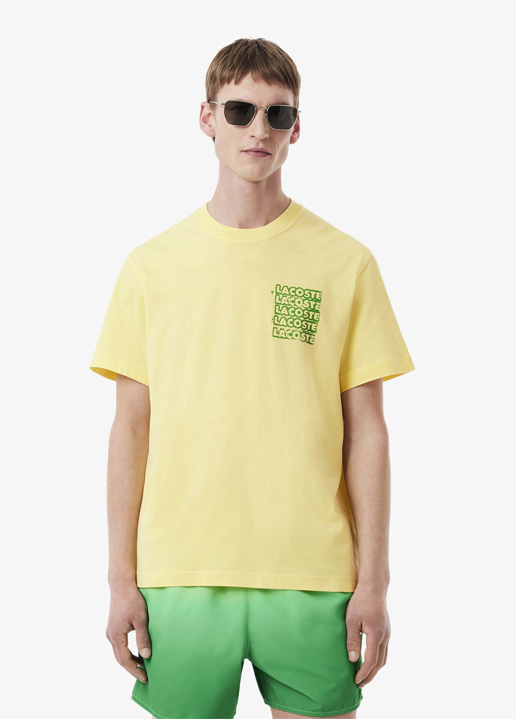 Жовта футболка Lacoste