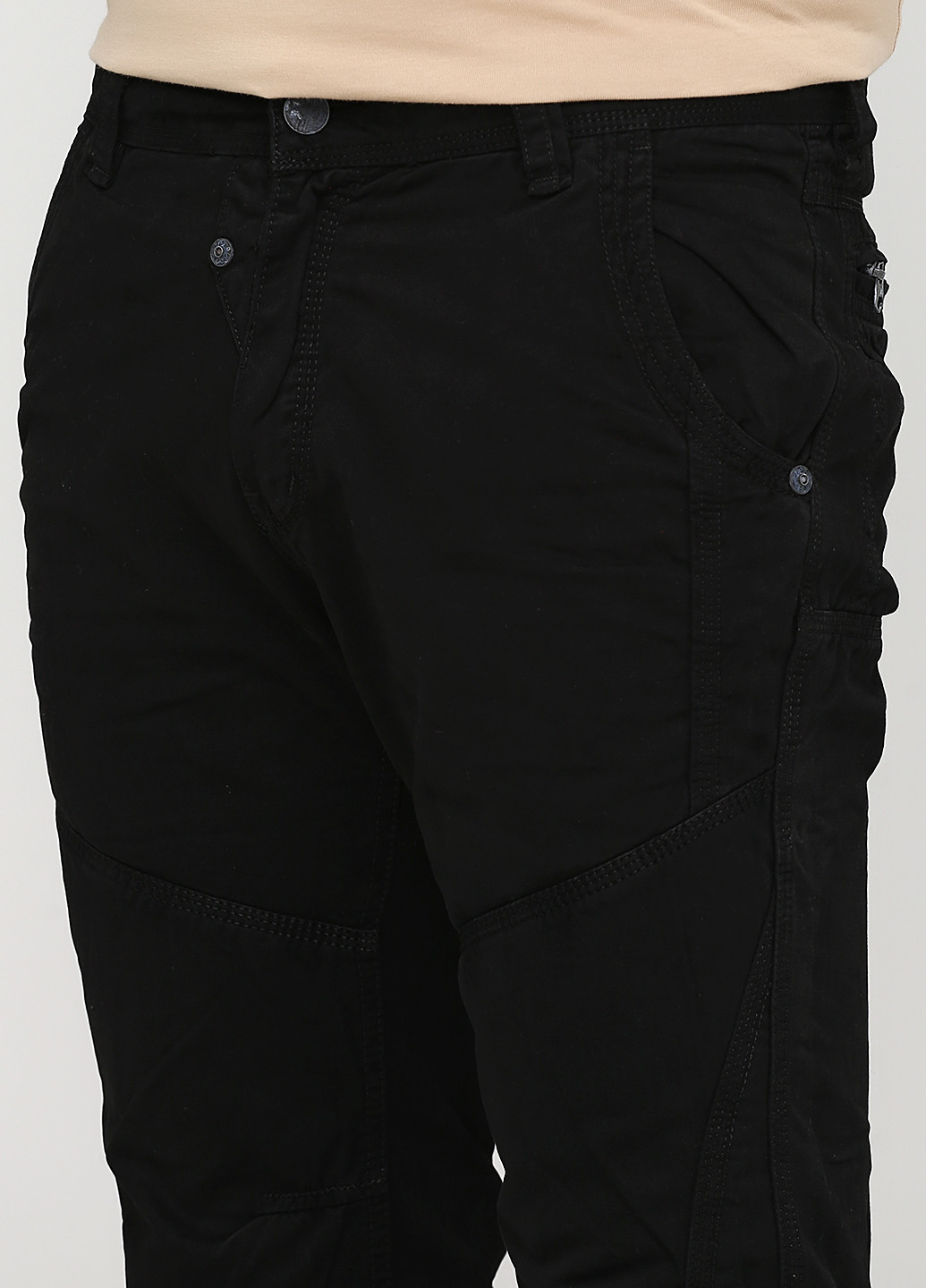 Черные демисезонные прямые джинсы Made in Italy
