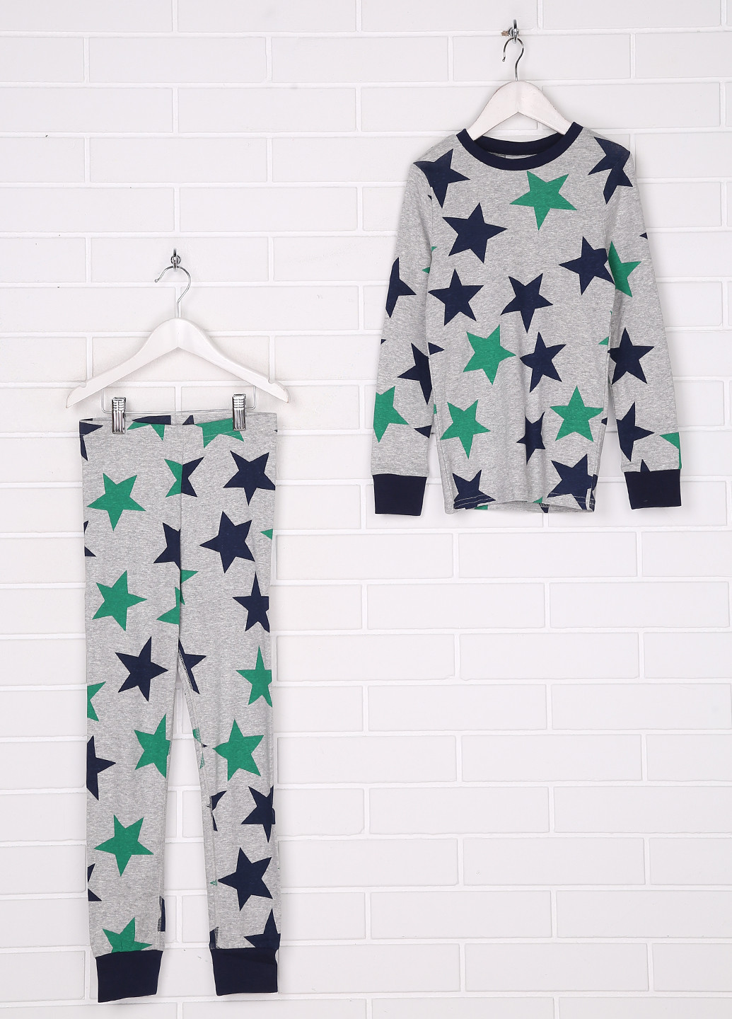 Серая всесезон пижама (лонгслив, брюки) H&M