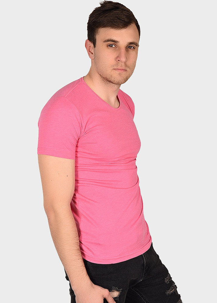 Рожева футболка чоловіча рожева AAA