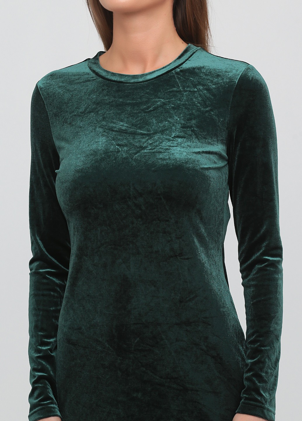 Изумрудное коктейльное платье силуэтная Monki однотонное