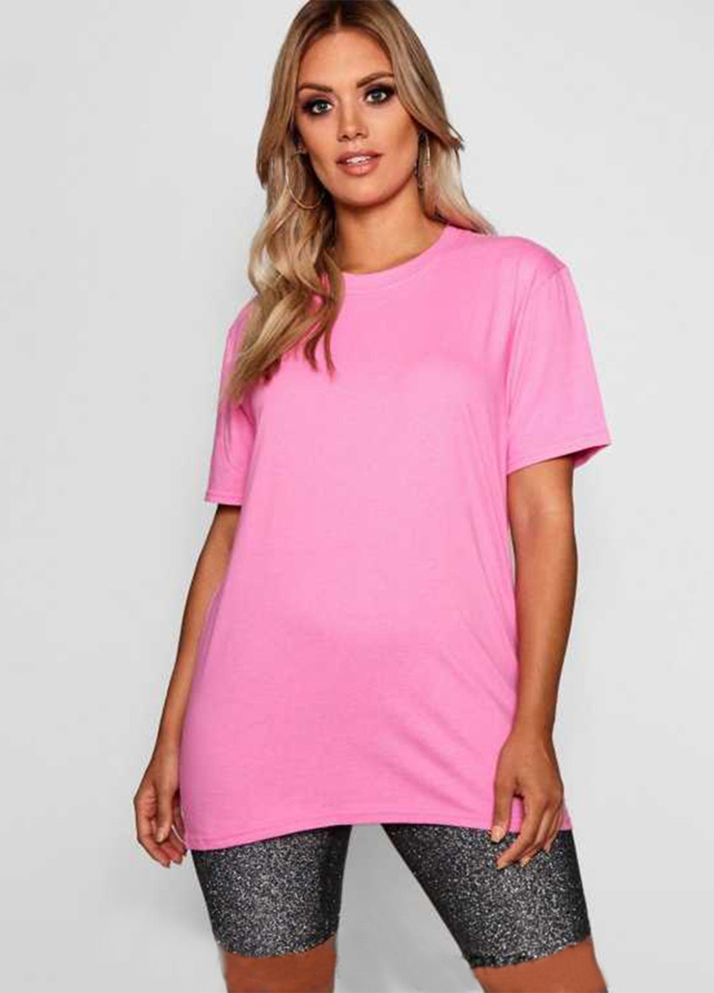Рожева літня футболка для вагітних Boohoo