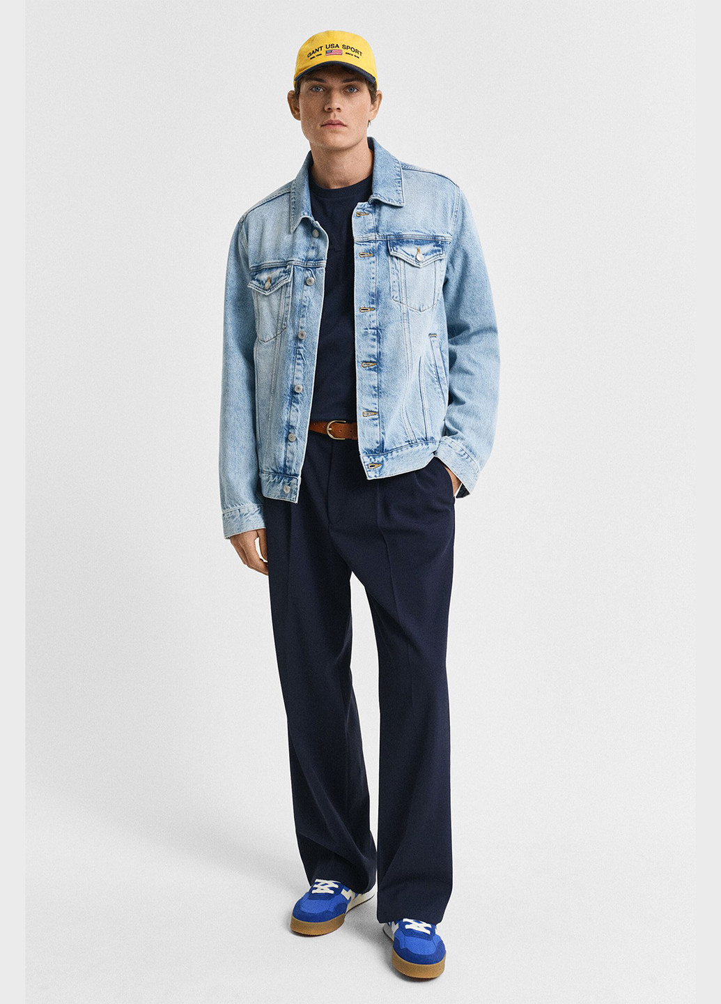 Синяя футболка Gant