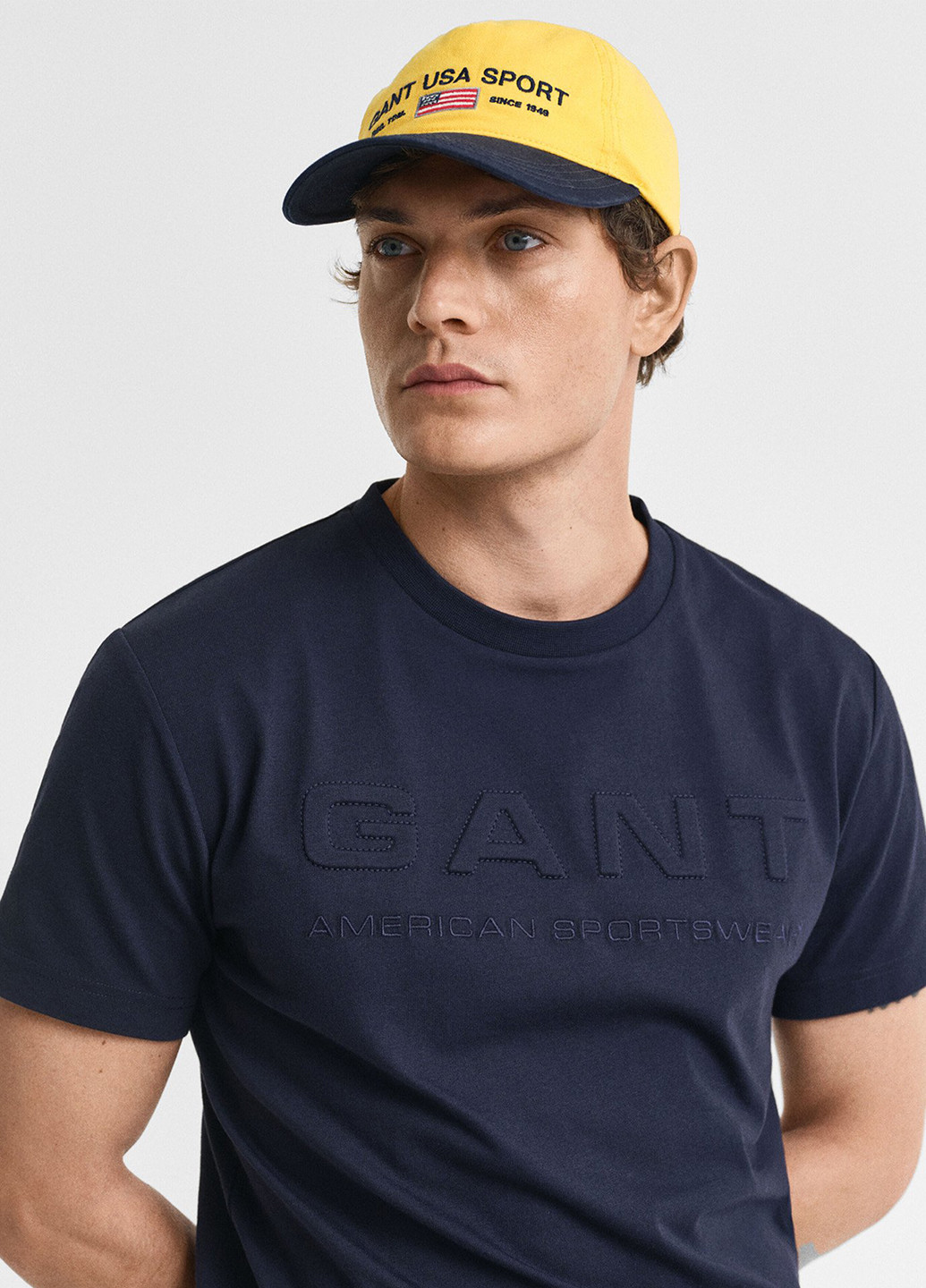 Синяя футболка Gant