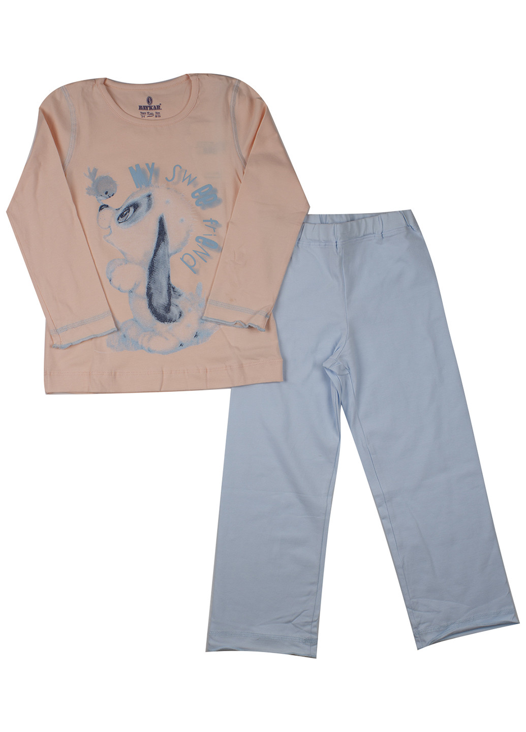 Комбинированная всесезон пижама (лонгслив, брюки) лонгслив + брюки Baykar