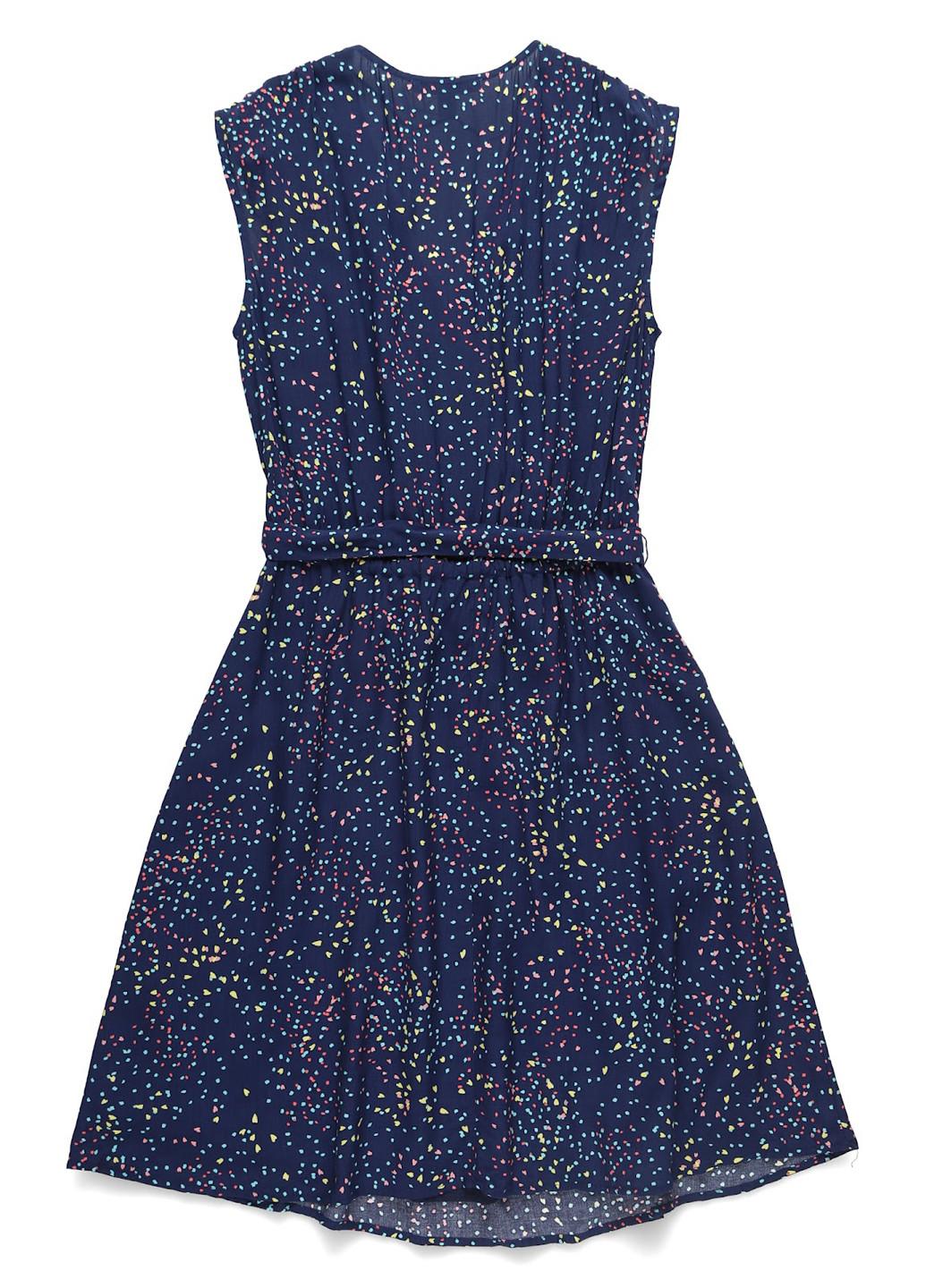 Синее кэжуал платье клеш Esprit с узором «перец с солью»