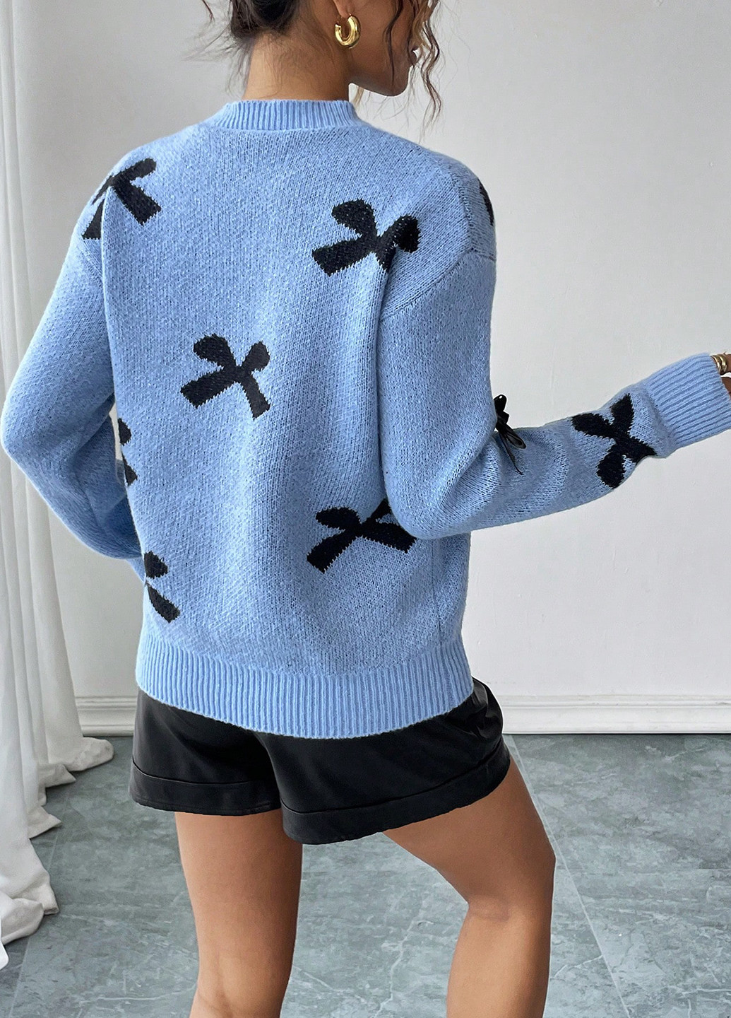 Блакитний демісезонний джемпер джемпер SHEIN