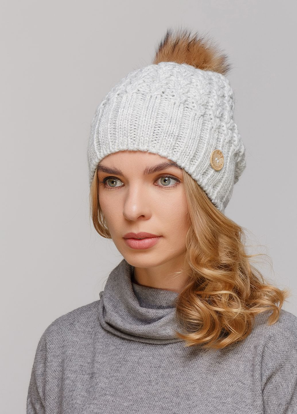 Зимова жіноча тепла шапка на флісовій підкладці 550622 Merlini (249643395)