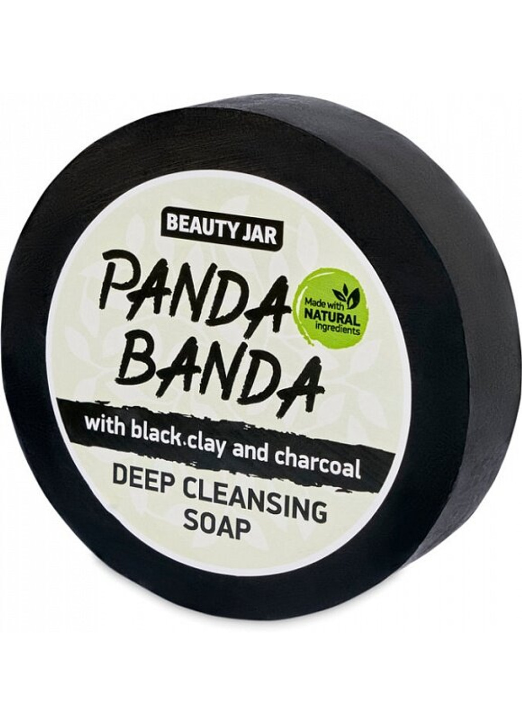 Мило очищуюче з чорною глиною та деревним вугіллям Panda Banda 80 мл Beauty Jar (252305640)