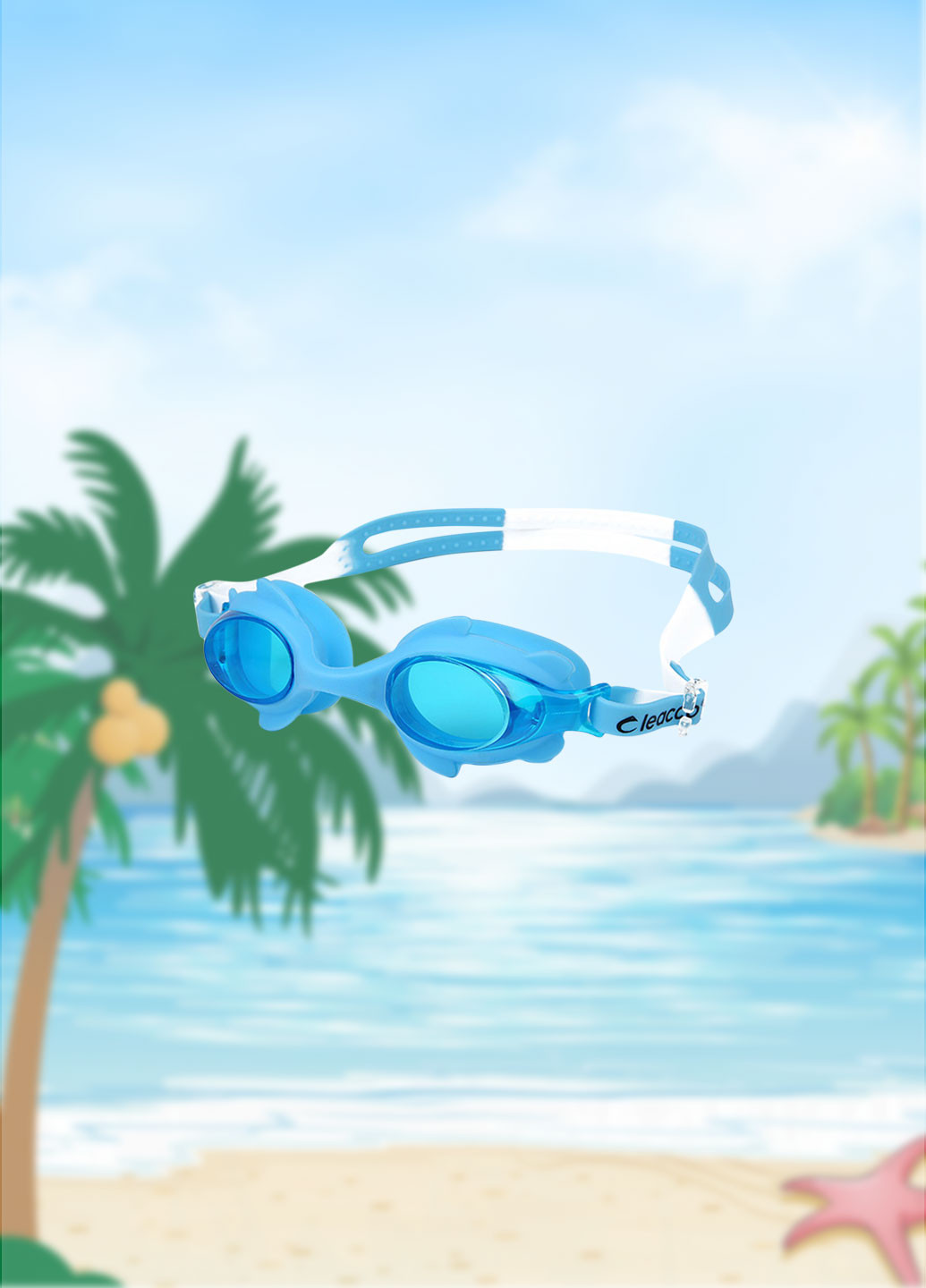 Очки для плавания детские, универсальные с Anti-туманным Покрытием, Leacco No Brand (251807617)