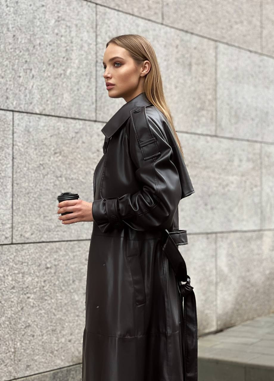 Коричневое демисезонное Тренч Liton