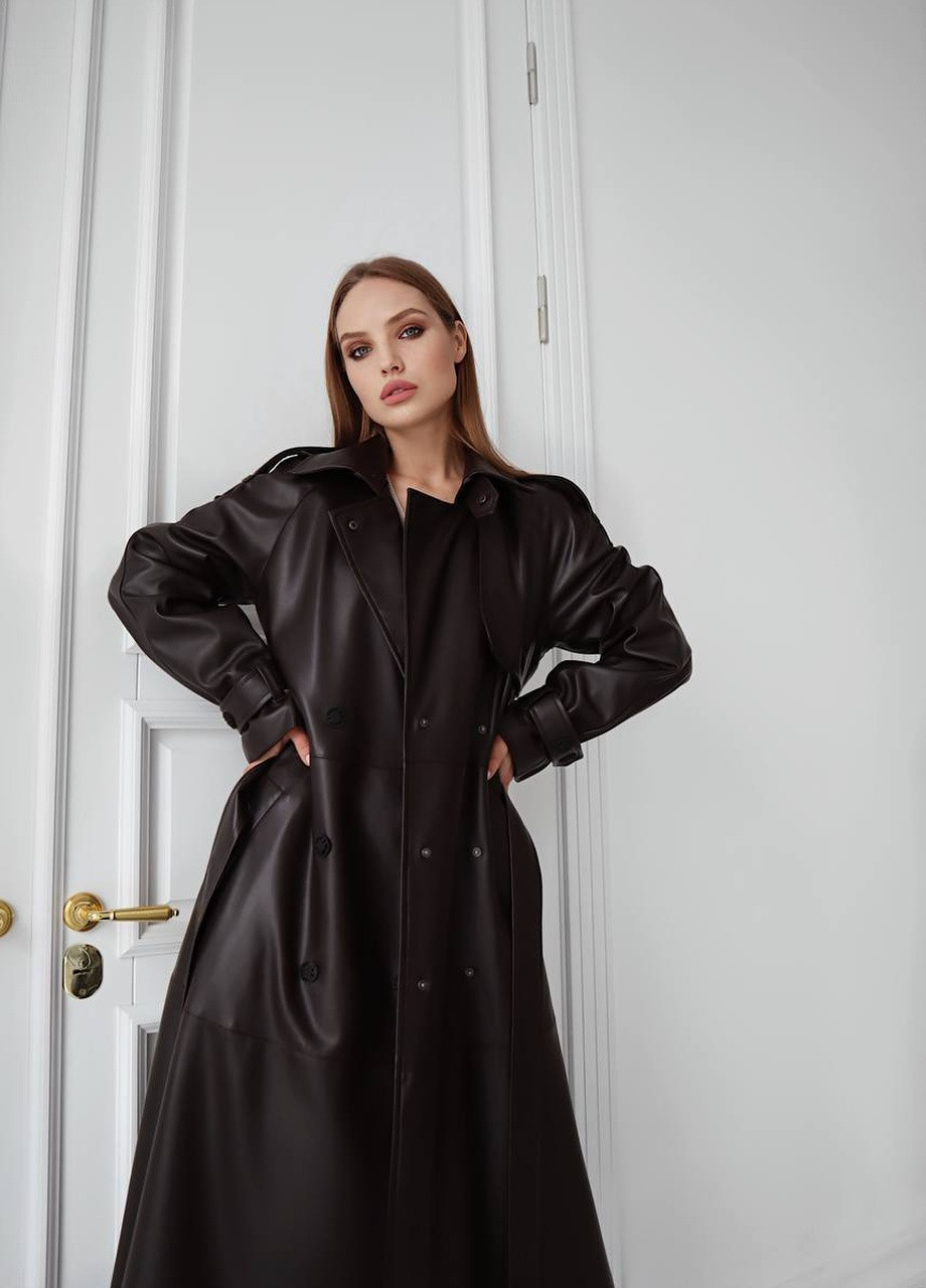 Коричневое демисезонное Тренч Liton