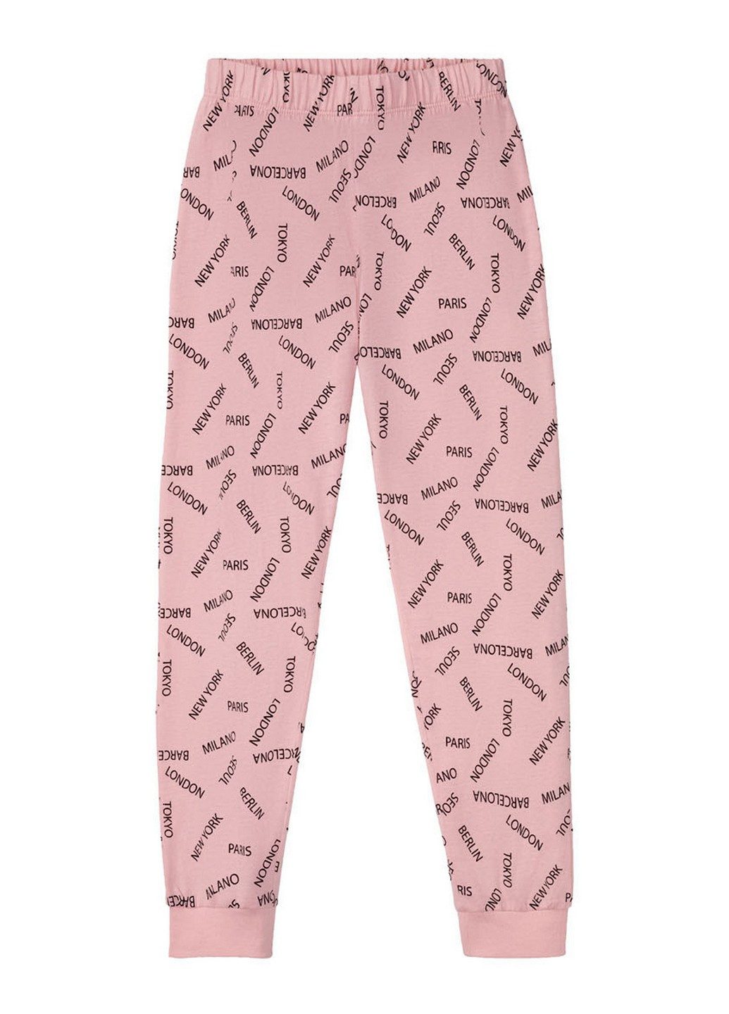 Розовая всесезон пижама (лонгслив, брюки) Pepperts