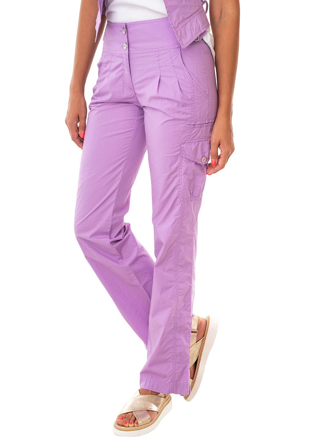 Фиолетовые летние брюки Apriori
