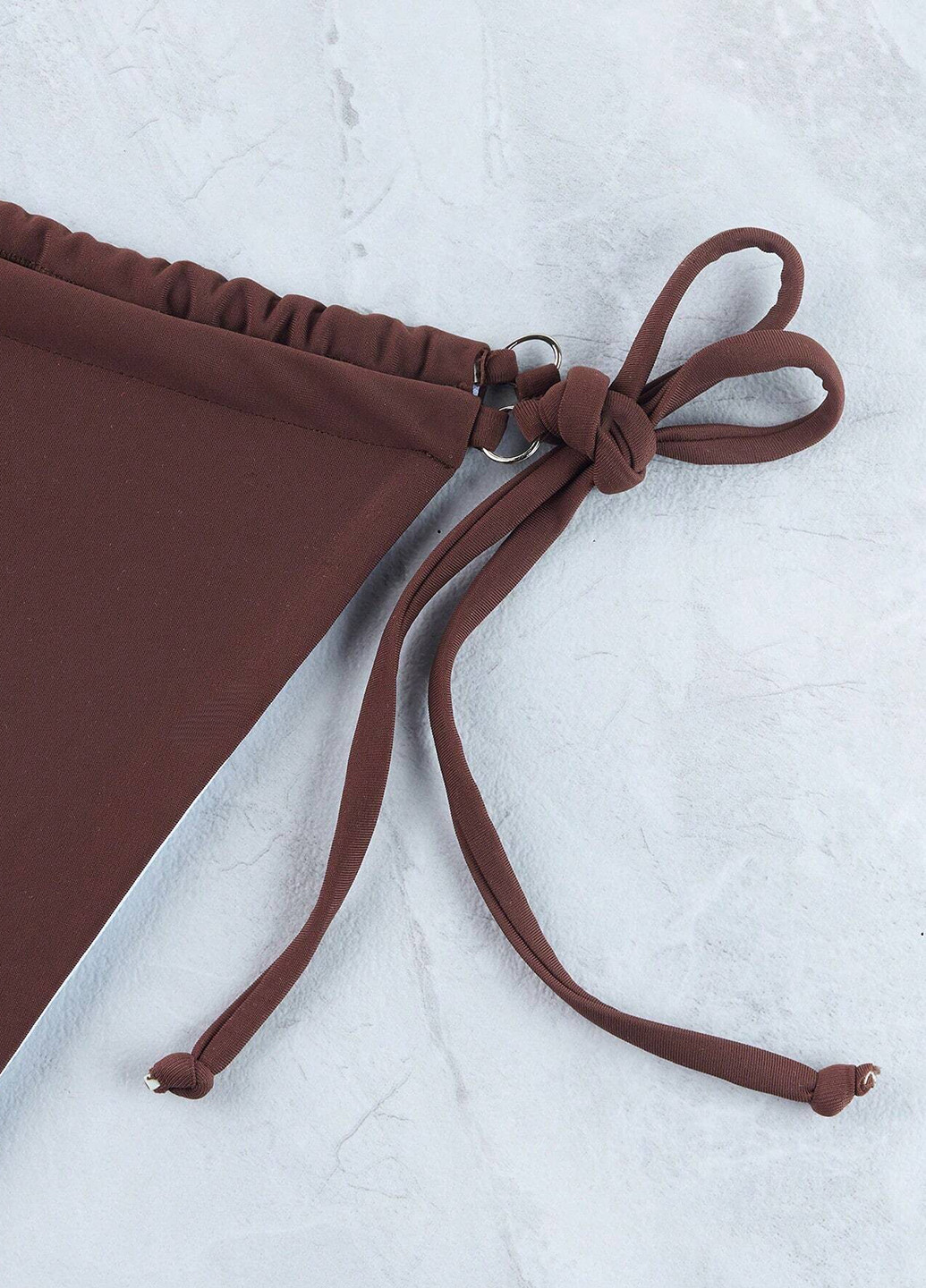 Коричневий літній купальник (ліф, труси) бікіні, роздільний SHEIN