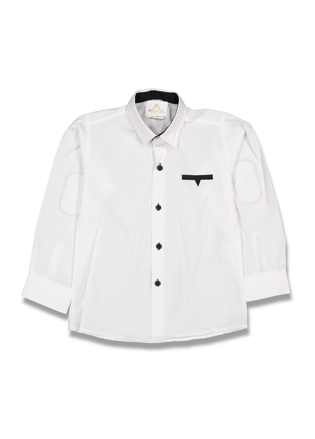 Белая классическая рубашка однотонная Payes