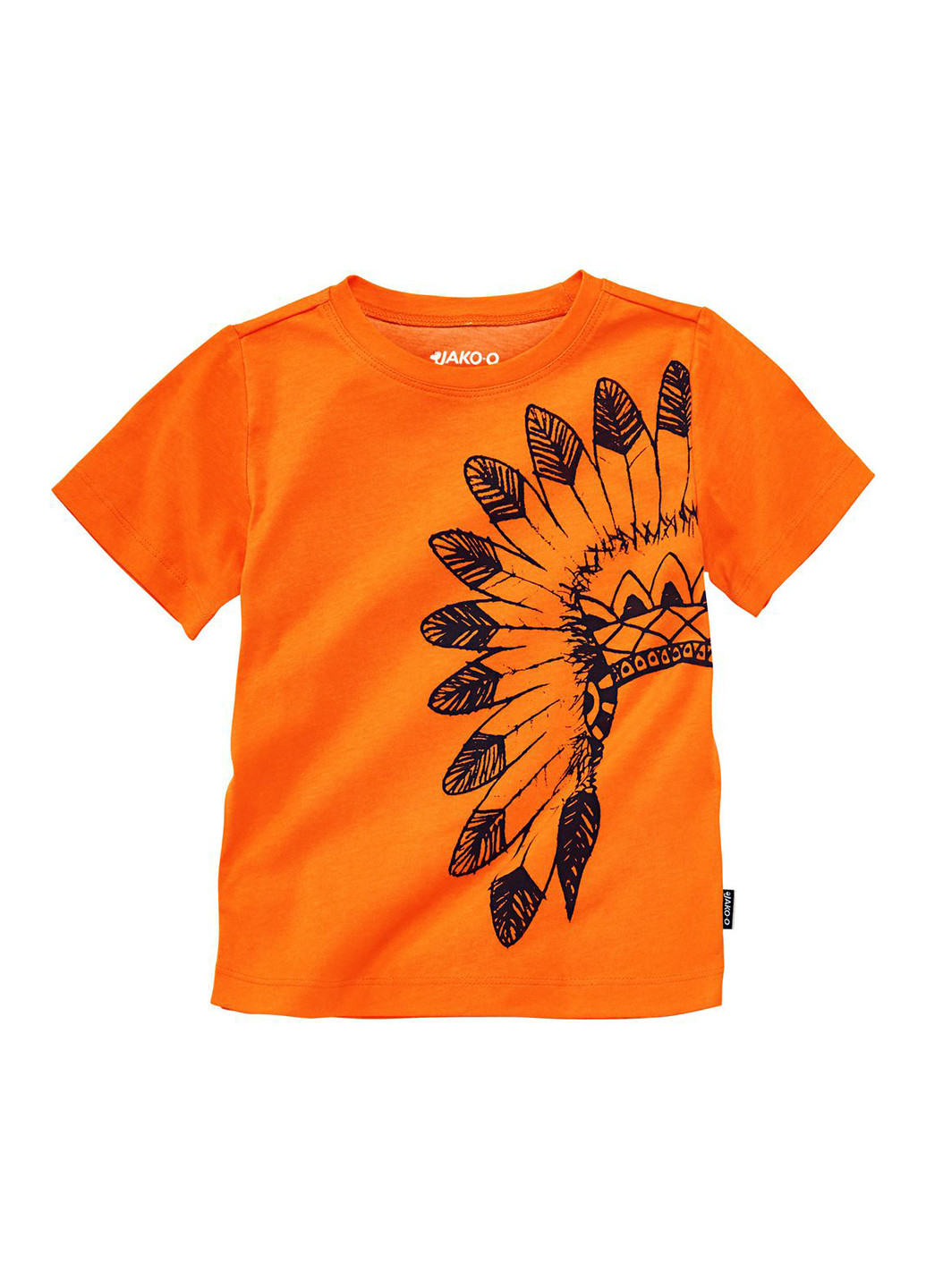Оранжевая летняя футболка с коротким рукавом Jako-O