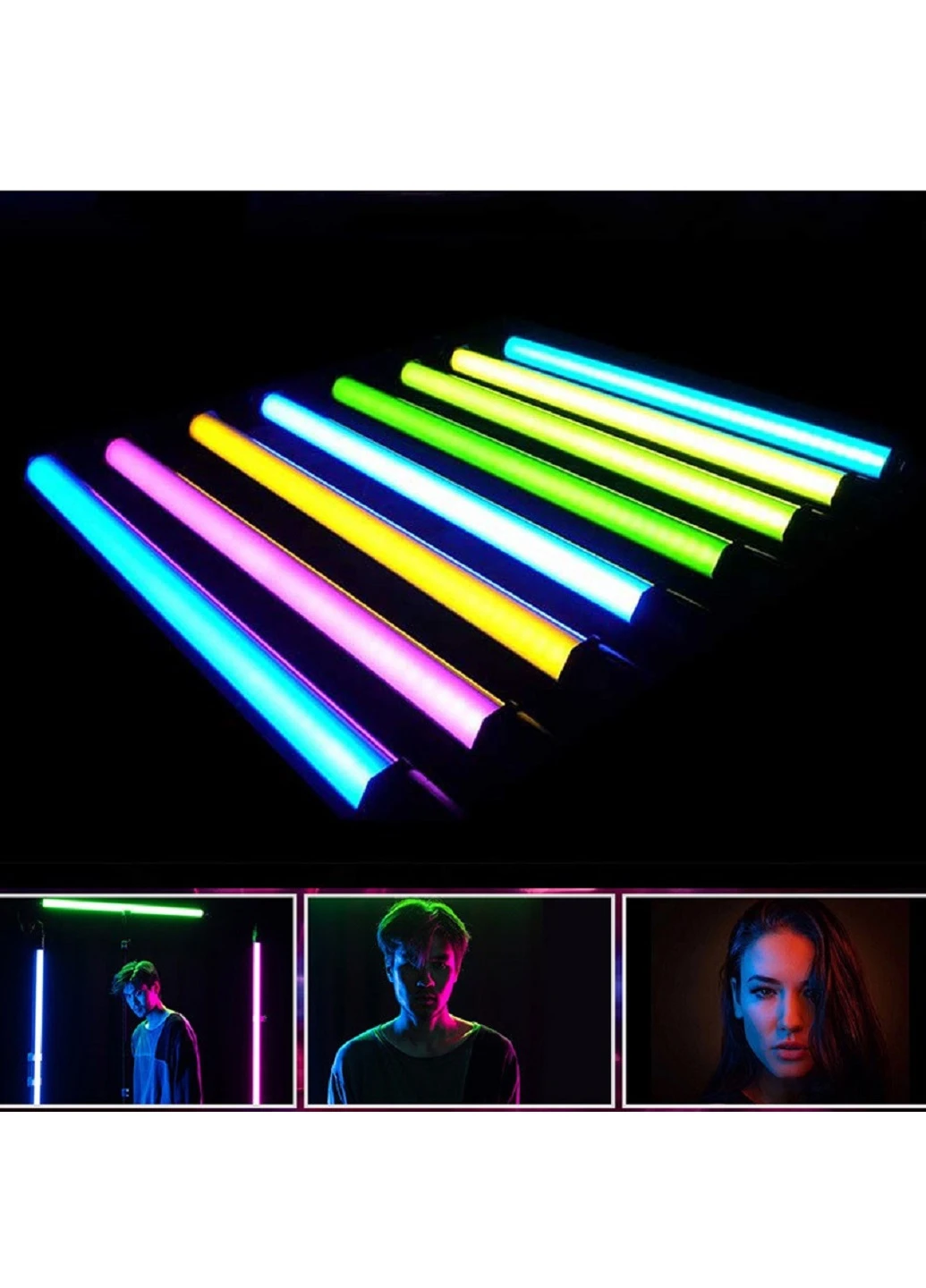 Лампа для cелфі різнокольорова LED RGB stick для фото і відео палиця меч стік жезл для блогерів (120581-Нов) Francesco Marconi (249971690)