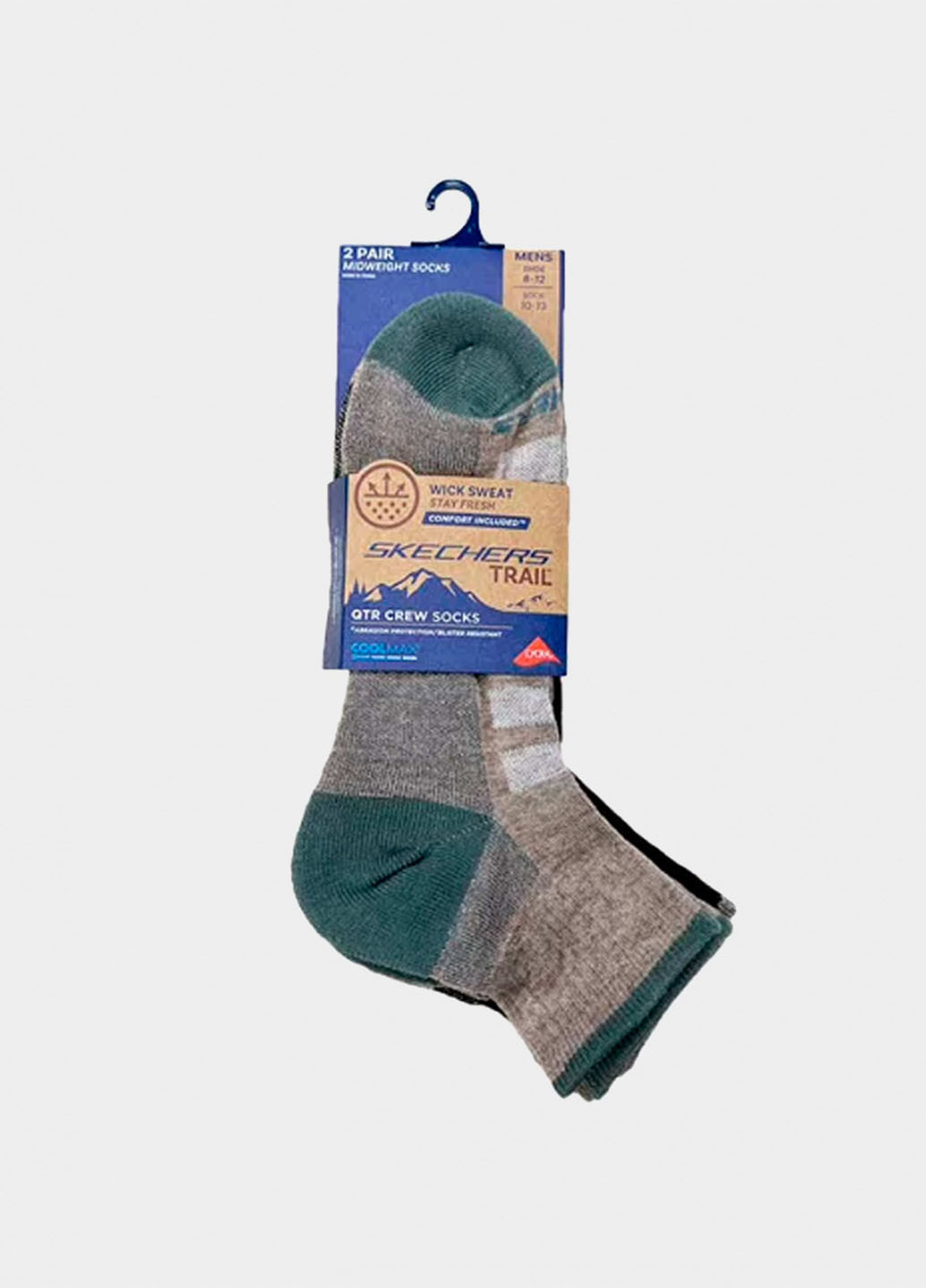 Комбинированные носки (2 пары) Skechers колор бблои (325233068)