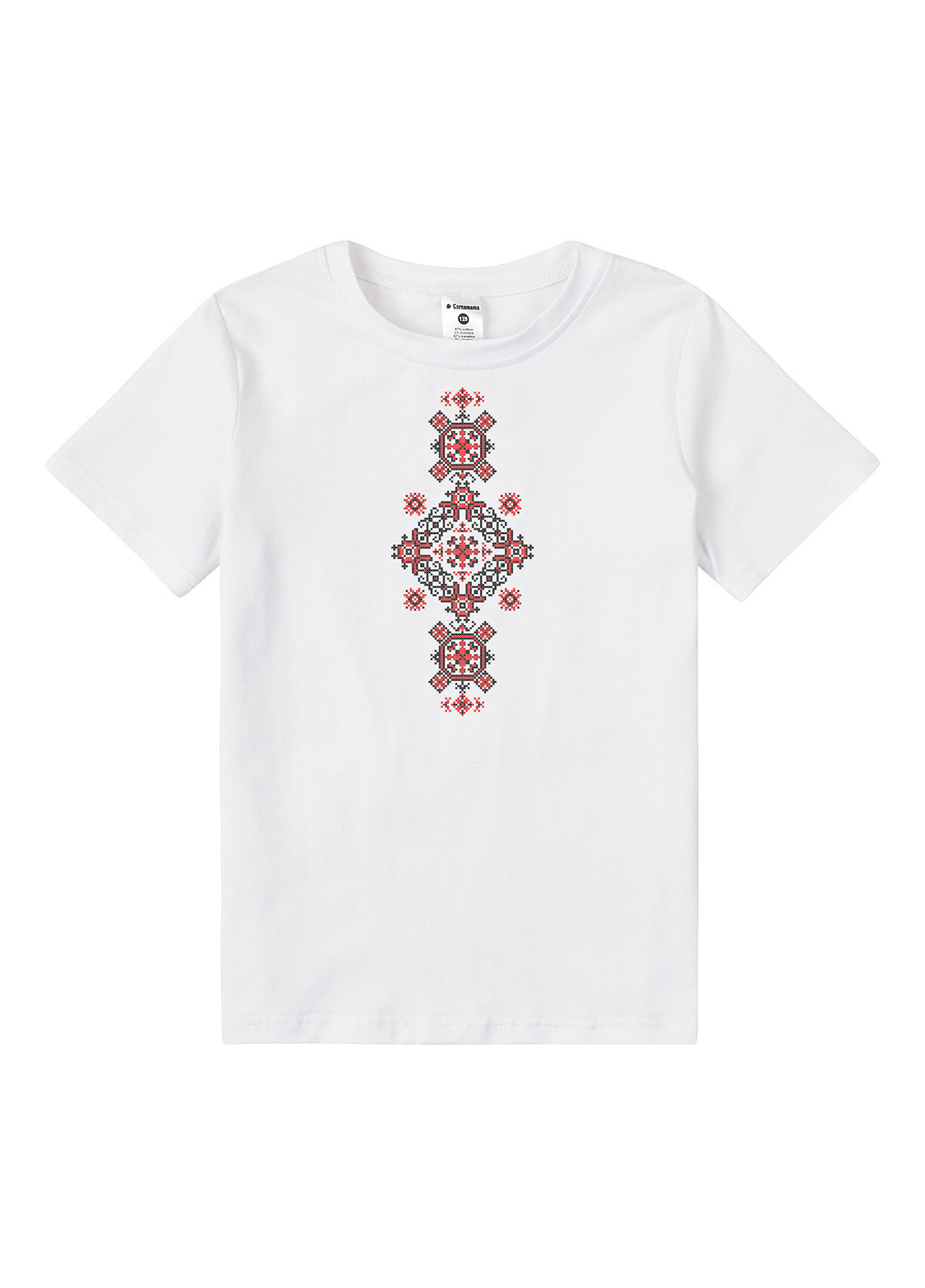 Белая летняя футболка Garnamama