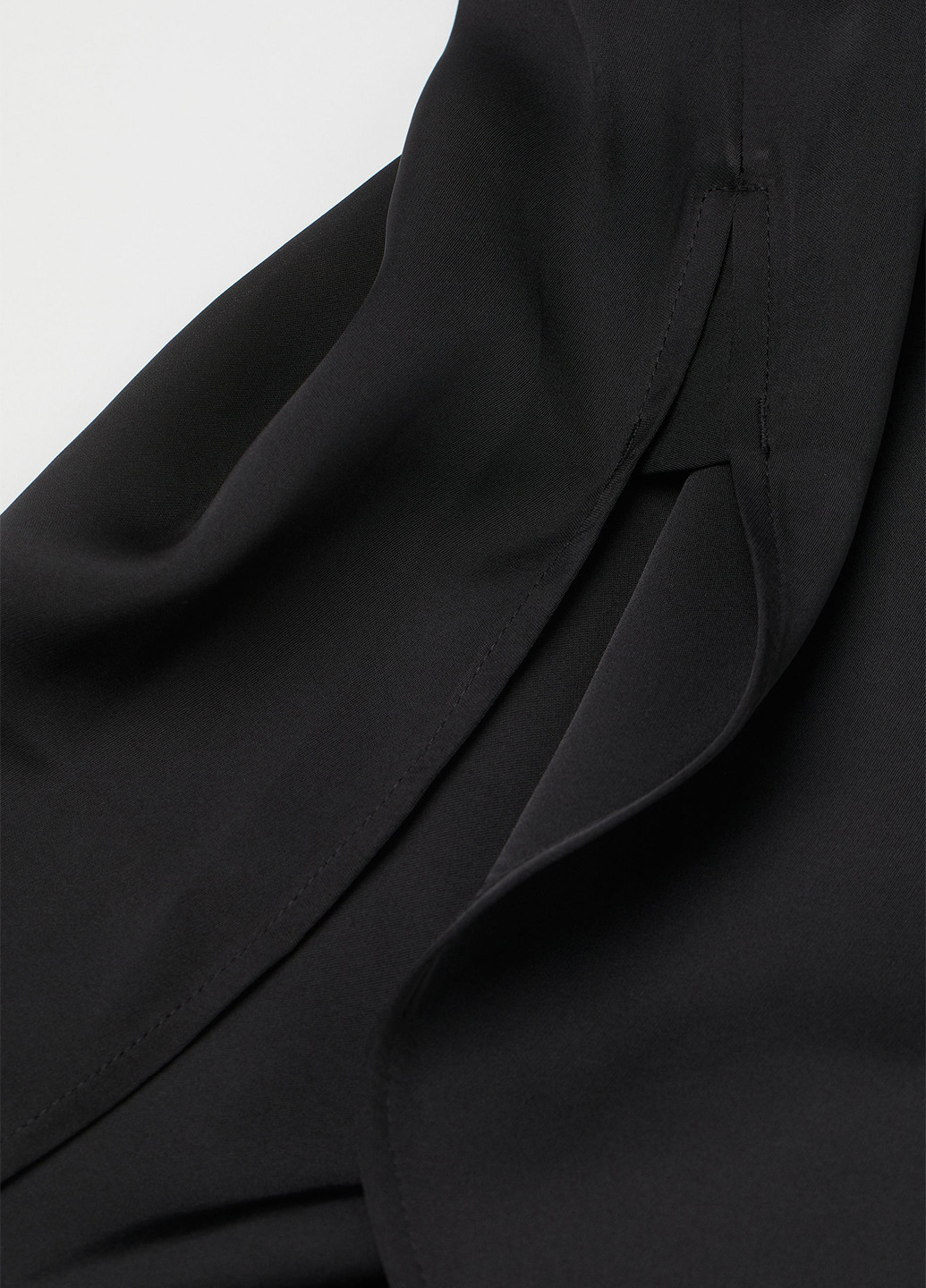 Черное кэжуал платье рубашка H&M однотонное