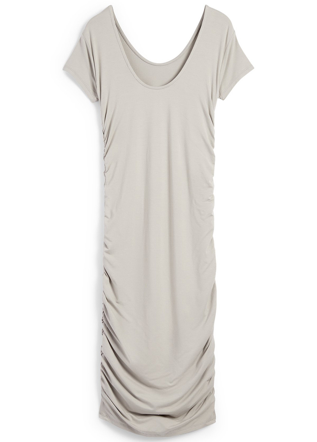 Серое кэжуал платье платье-футболка C&A однотонное