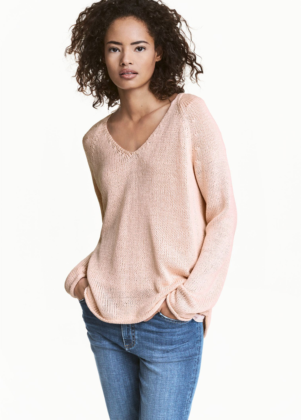 Персиковий демісезонний пуловер пуловер H&M