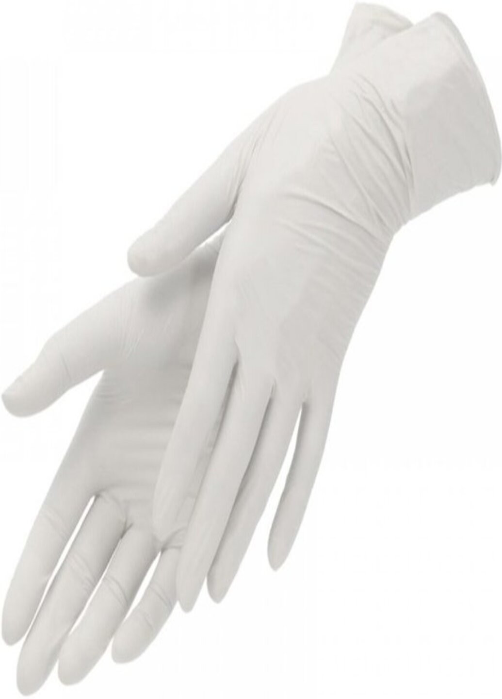 Латексні рукавички текстуровані без пудри L 100 шт. Білі (5,5 г.) Medicom (254085058)