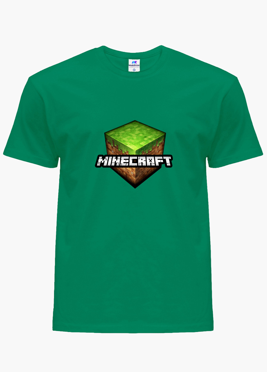 Зелена демісезонна футболка дитяча майнкрафт (minecraft) (9224-1174) MobiPrint