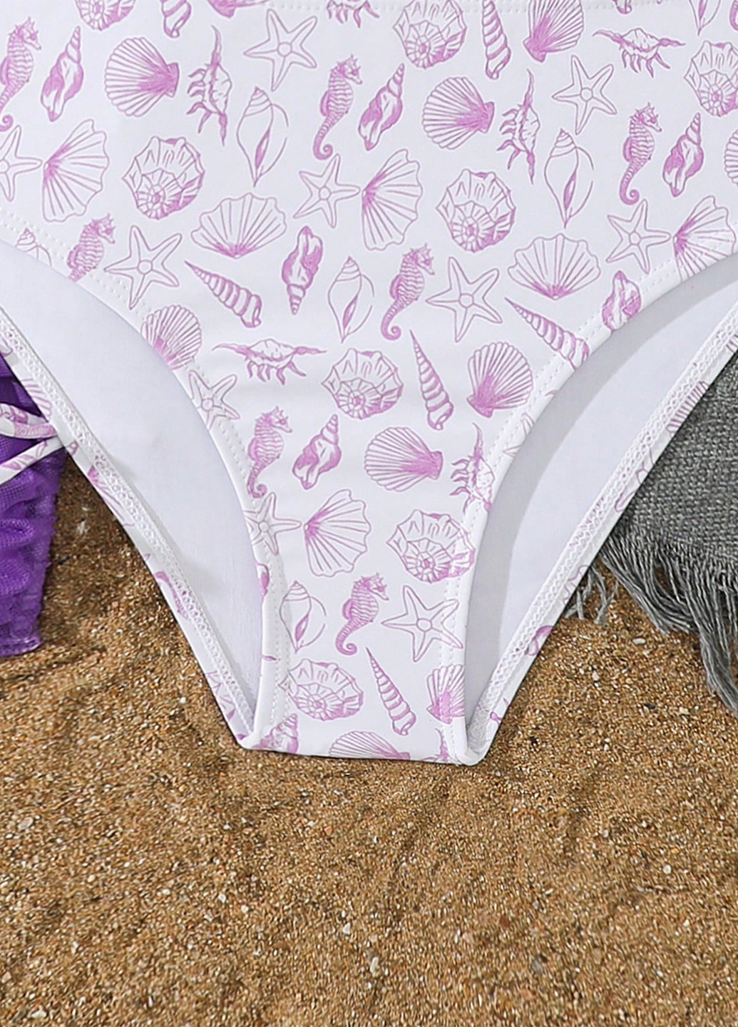 Комбінований літній купальник (ліф, трусики, спідниця) роздільний SHEIN