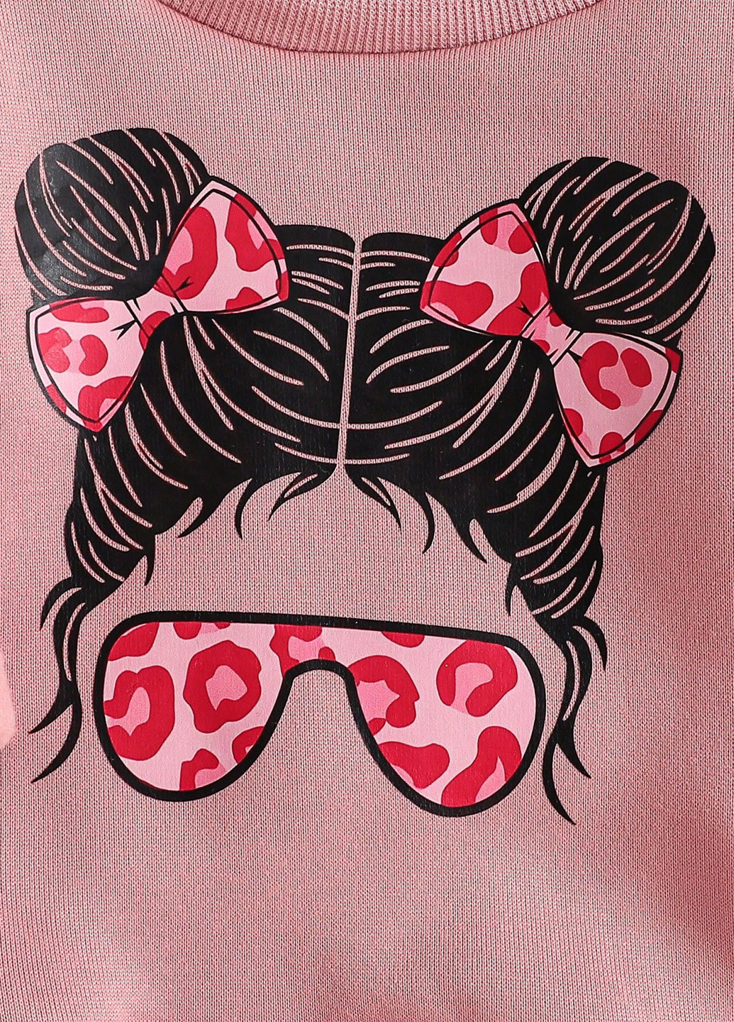 Рожевий зимній костюм (світшот, штани) брючний SHEIN