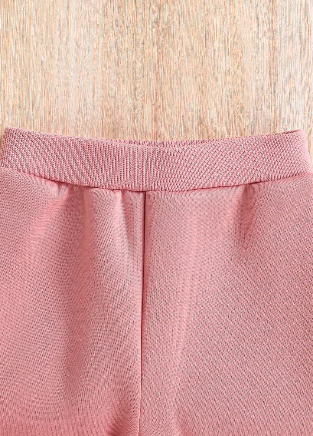 Рожевий зимній костюм (світшот, штани) брючний SHEIN