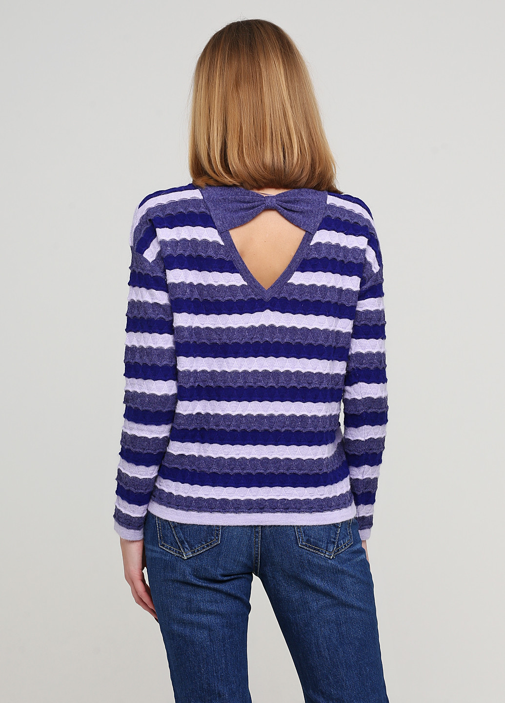 Комбинированный демисезонный свитер джемпер Kookai