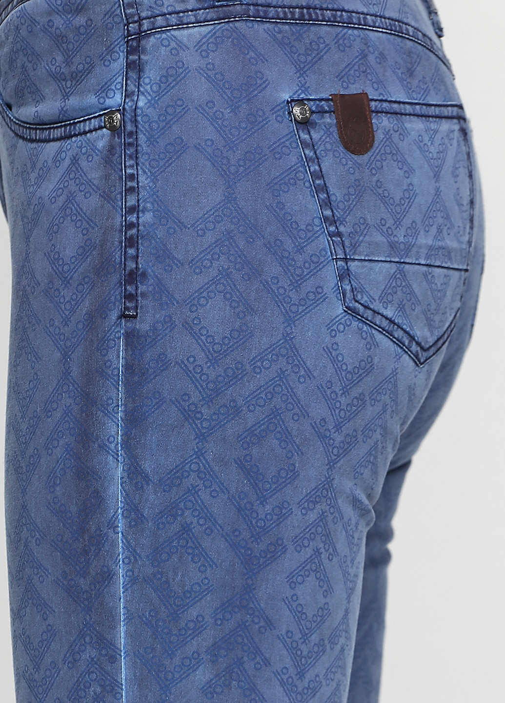 Голубые кэжуал демисезонные зауженные брюки Tom Tailor