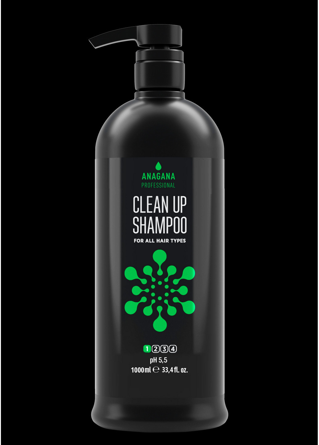 Шампунь Глибоке очищення для всіх типів волосся CLEAN UP SHAMPOO for all hair tipes 1000 мл ANAGANA (252010868)