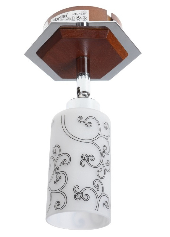 Светильник настенный накладной спот деревянный классический HTL-132/1 Brille (253893403)