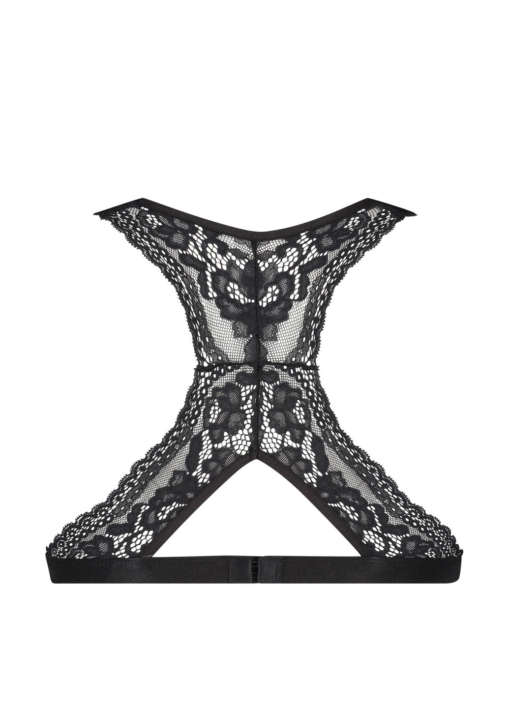 Чорний тріенджел бюстгальтер Hunkemoller без кісточок поліамід