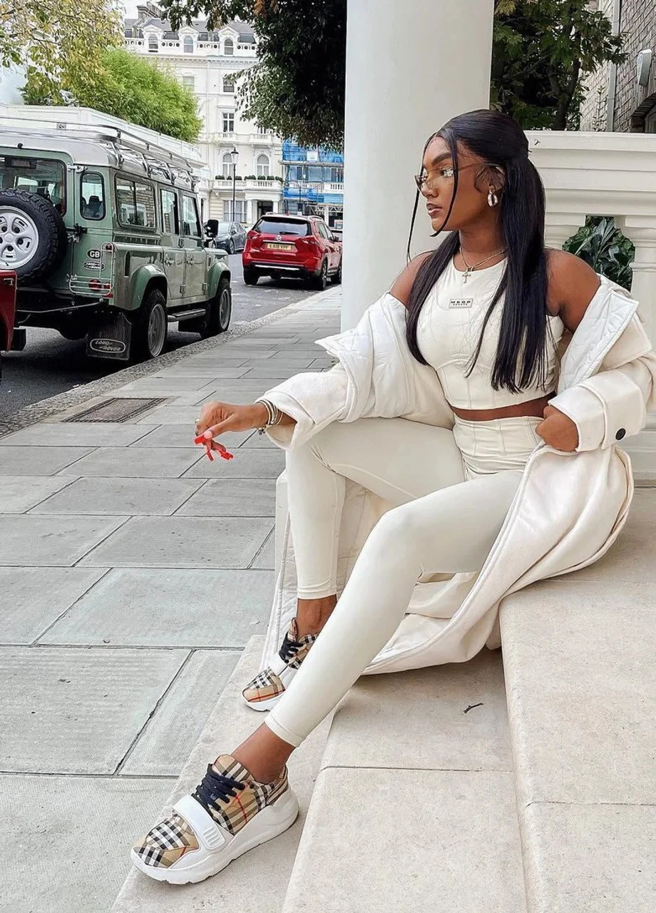 Молочные демисезонные леггинсы Missguided