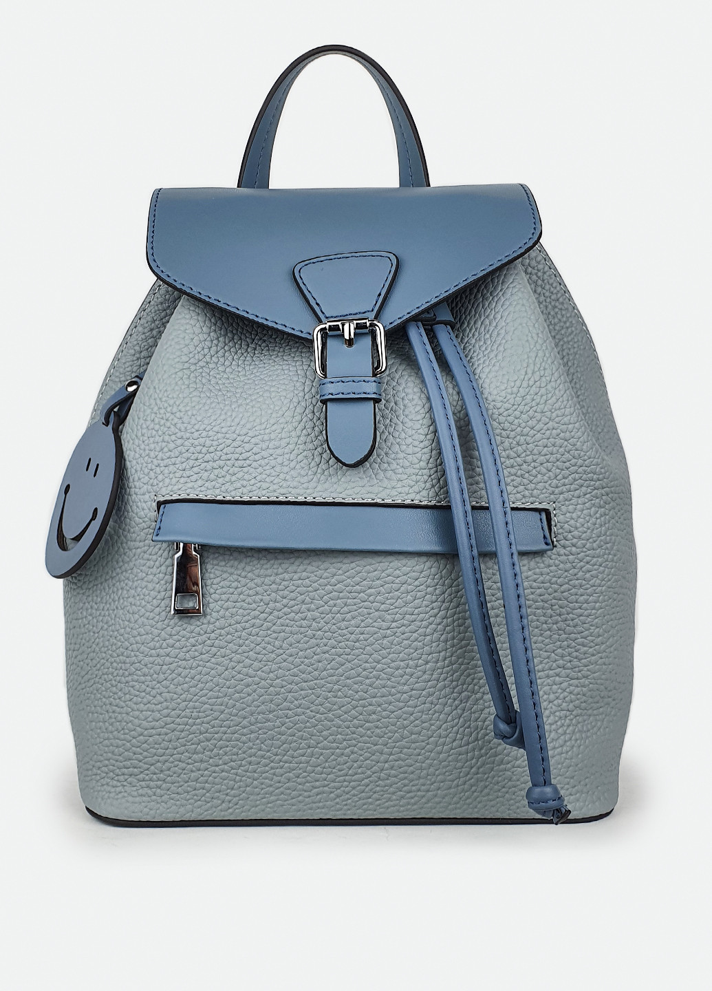Рюкзак жіночий з натуральної шкіри міської блакитний Fashion (232975912)