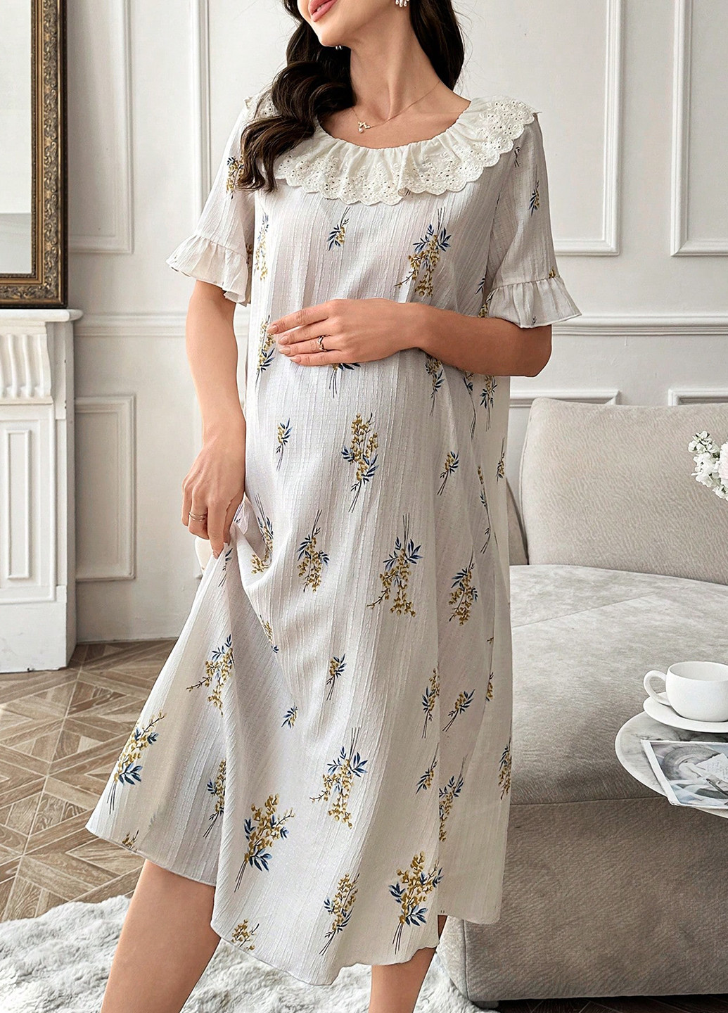 Ночная рубашка для беременных SHEIN (366742982)