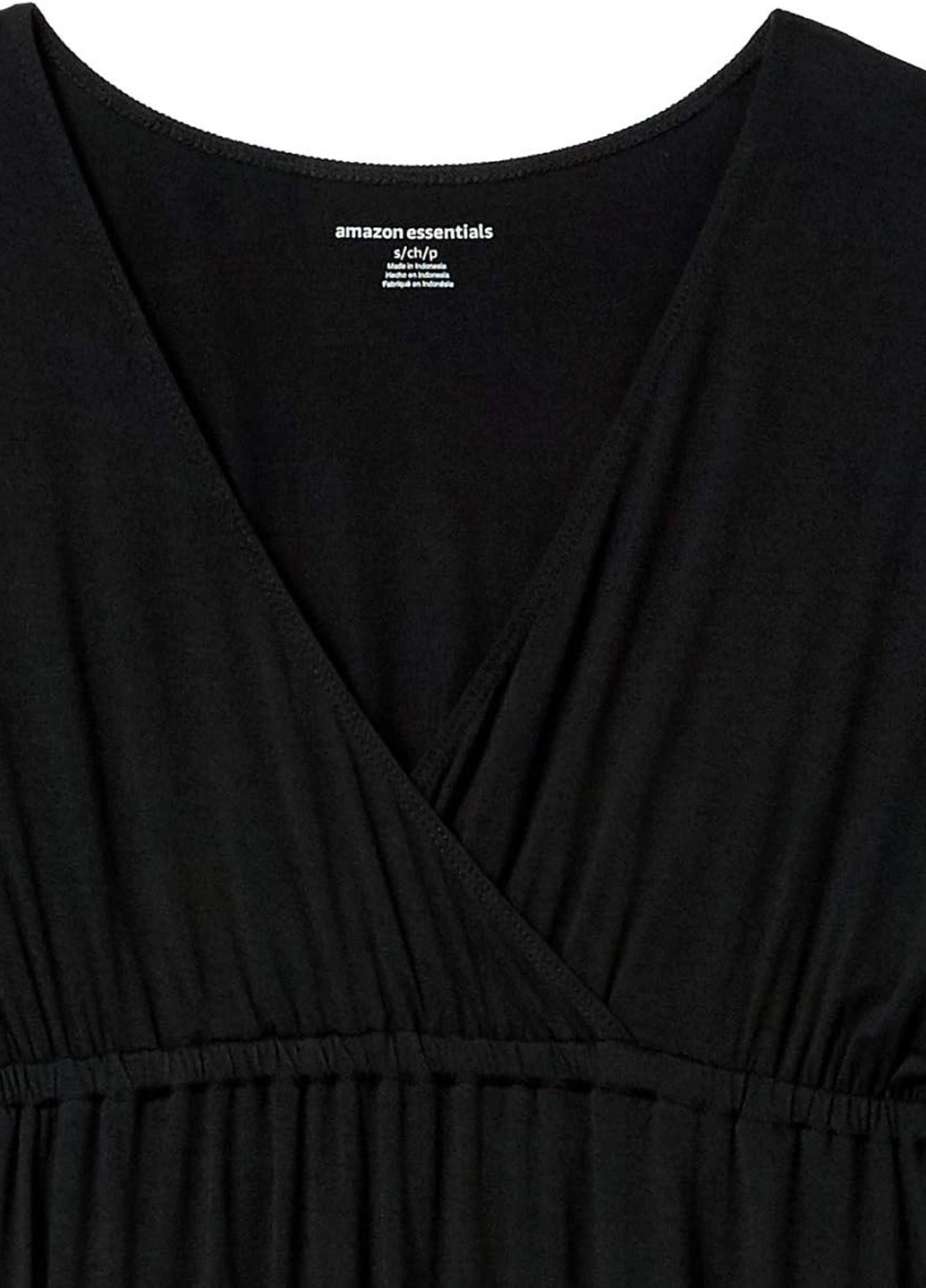 Черное кэжуал платье Amazon Essentials однотонное